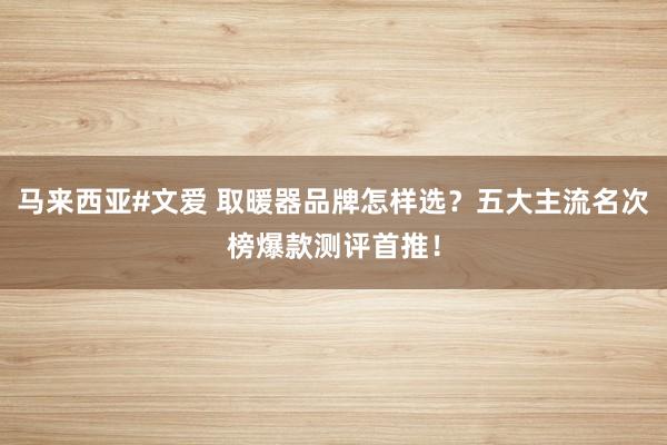 马来西亚#文爱 取暖器品牌怎样选？五大主流名次榜爆款测评首推！