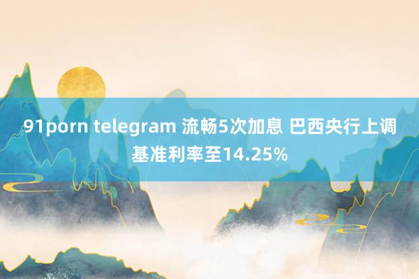 91porn telegram 流畅5次加息 巴西央行上调基准利率至14.25%