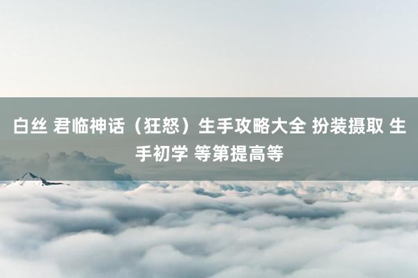 白丝 君临神话（狂怒）生手攻略大全 扮装摄取 生手初学 等第提高等