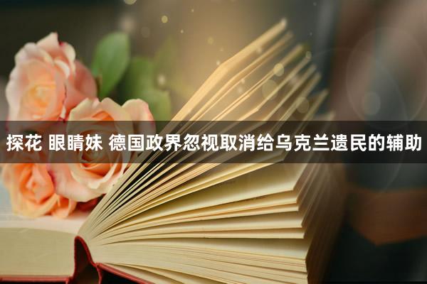 探花 眼睛妹 德国政界忽视取消给乌克兰遗民的辅助
