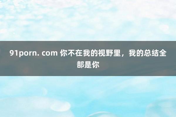 91porn. com 你不在我的视野里，我的总结全部是你