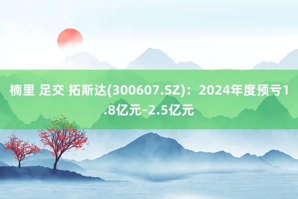 楠里 足交 拓斯达(300607.SZ)：2024年度预亏1.8亿元–2.5亿元