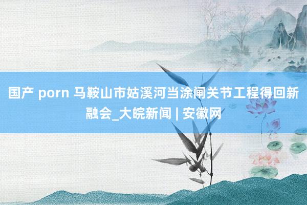国产 porn 马鞍山市姑溪河当涂闸关节工程得回新融会_大皖新闻 | 安徽网