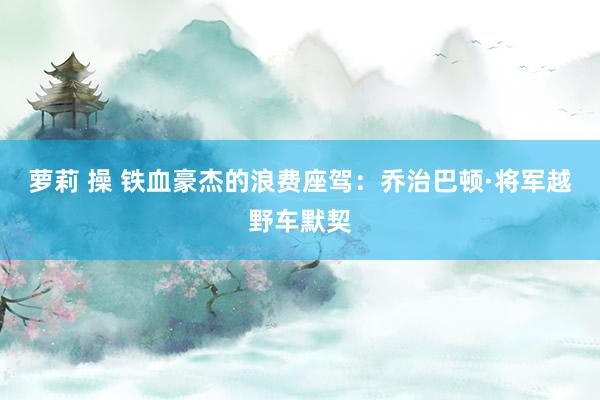 萝莉 操 铁血豪杰的浪费座驾：乔治巴顿·将军越野车默契