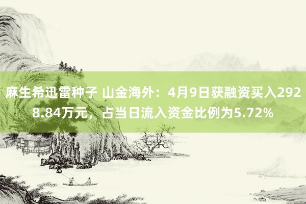 麻生希迅雷种子 山金海外：4月9日获融资买入2928.84万元，占当日流入资金比例为5.72%