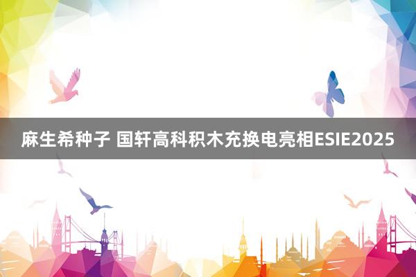 麻生希种子 国轩高科积木充换电亮相ESIE2025