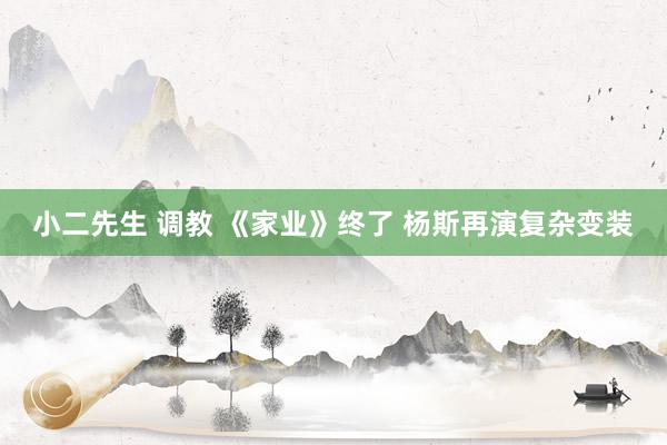 小二先生 调教 《家业》终了 杨斯再演复杂变装